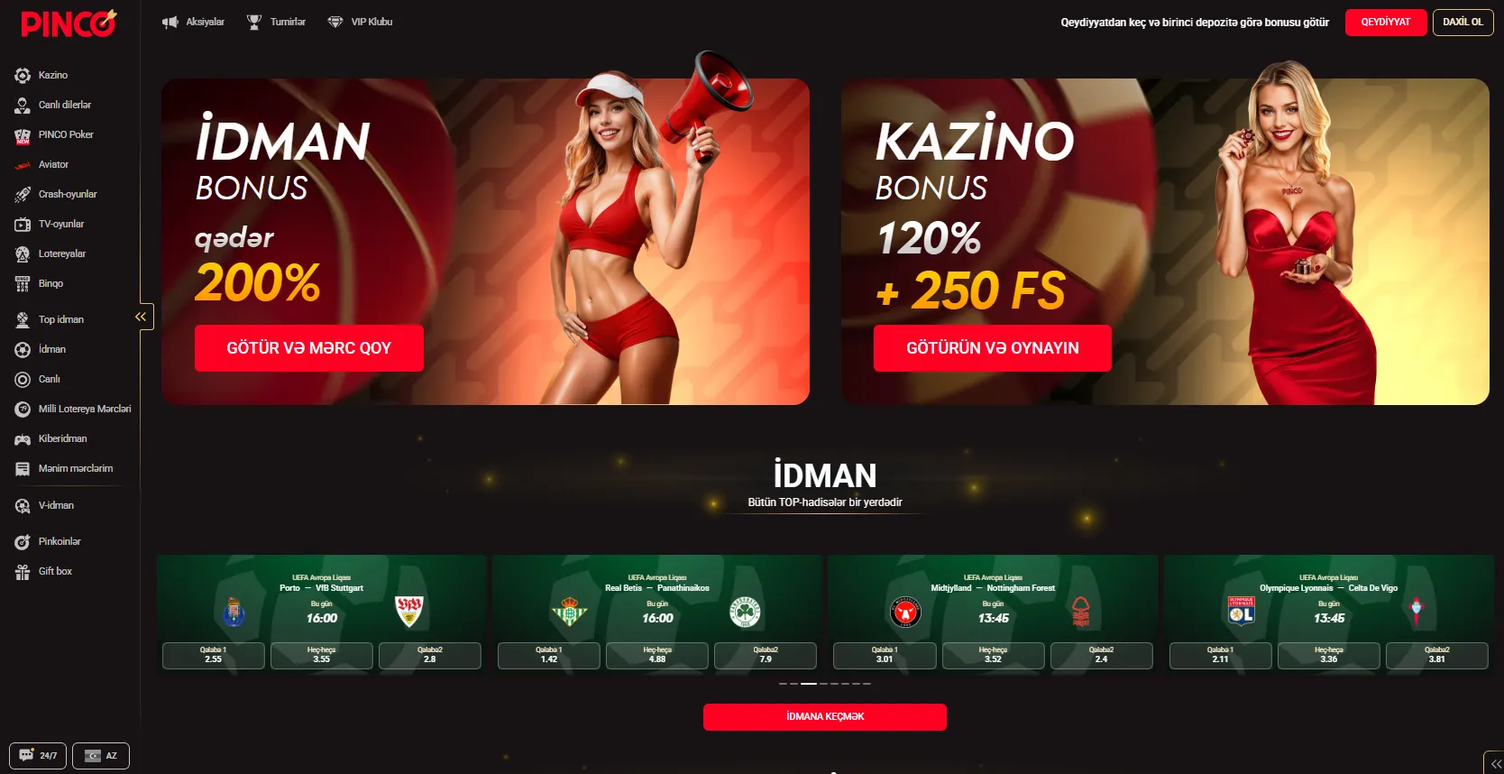 Bloklamadan yan keçmək üçün Pinco giriş üzrə bu günə aktual təhlükəsiz güzgü